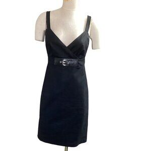 Michael Kors Black Sleeveless V-Neck Dress Sz 12 123D